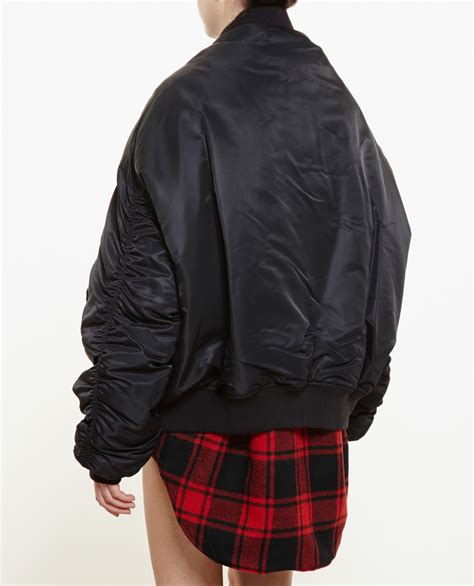 vetements oversized bomber jacket|oversized bomber jacket for women.